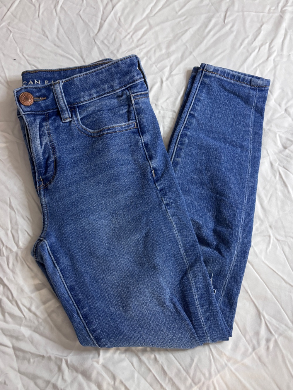 American Eagle Outfitters Slim Skinny Jeans in Blue Wash